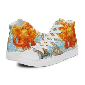 Women’s Fifth Elephant High Top Canvas Shoes - Free Shipping! *US SIZES SHOWN! USE CHART!