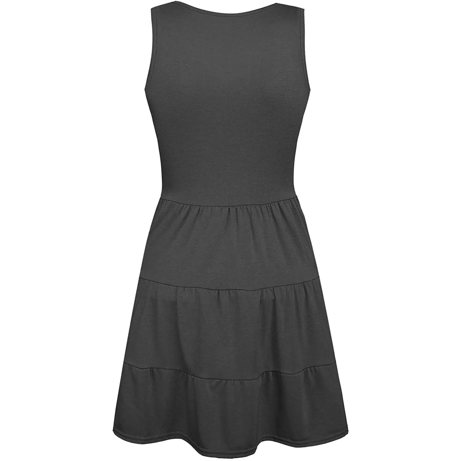 Women's Summer Sleeveless V Neck Dress