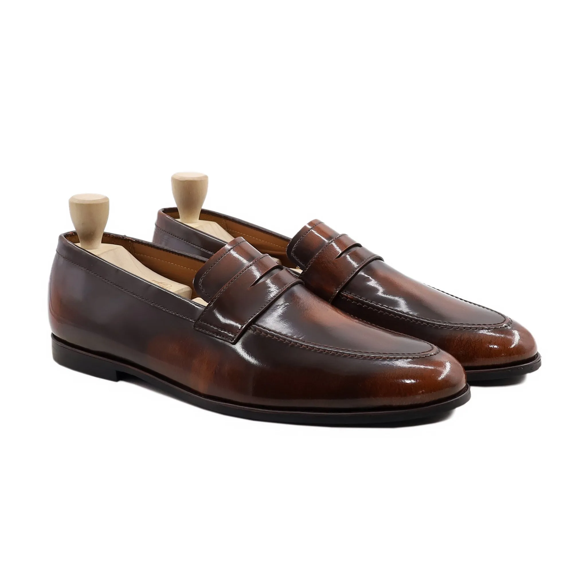 Zelezniki - Men's Burnished Box Leather Loafer